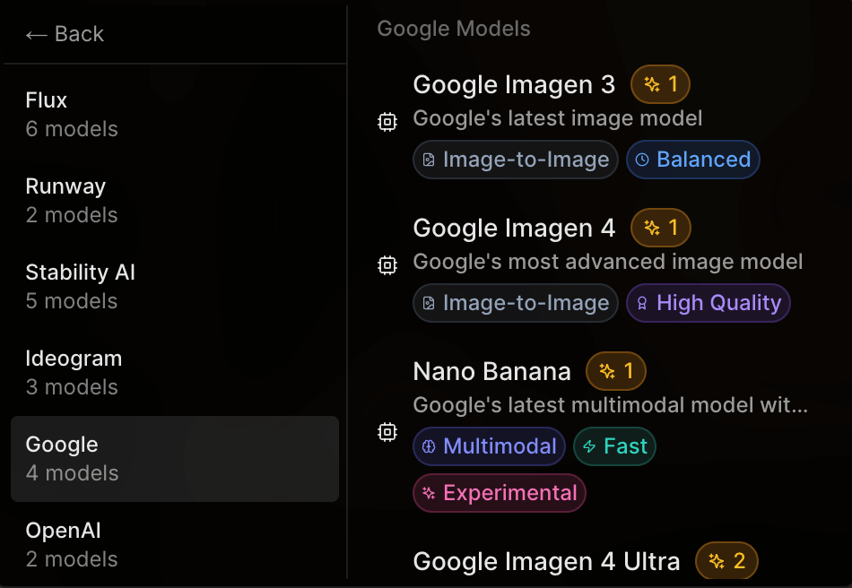 models available on Remix Mart